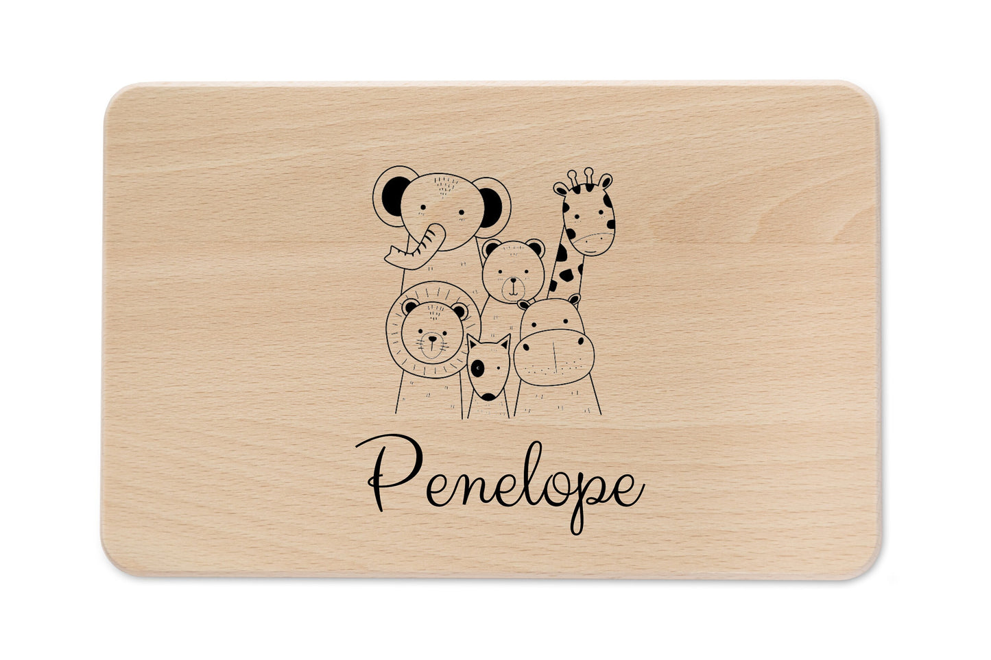 Vesperbrett Gravur, Personalisierte Geschenke, Frühstücksbrettchen Kinder, Holzbrett mit Name, Baby Geschenk personalisiert