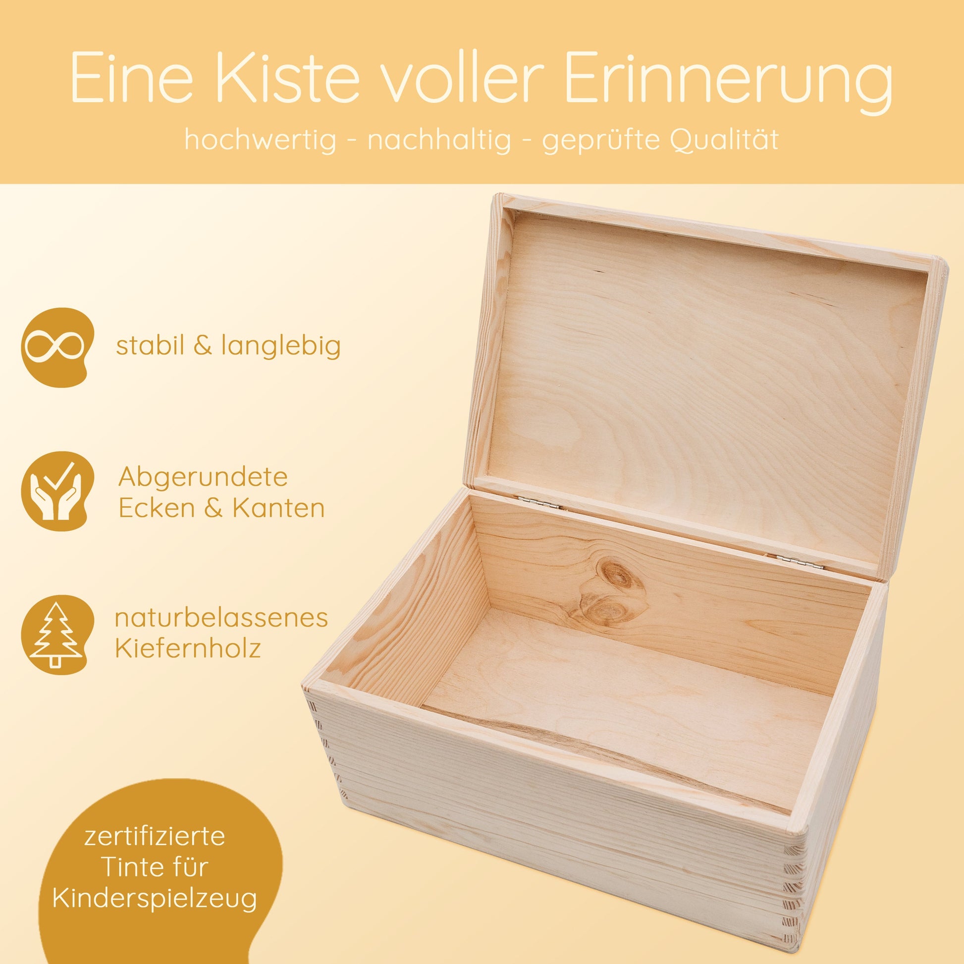 Taufe Geschenk, Erinnerungskiste, Erinnerungsbox Baby, Geschenk Patenkind, Memory Box Baby, Taufgeschenk