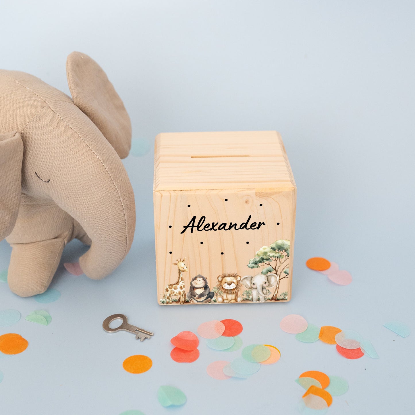 Spardose personalisiert, Spardose, Spardose Kinder, Spardose Holz, Babygeschenk Geburt, Taufe, Spardose Taufe