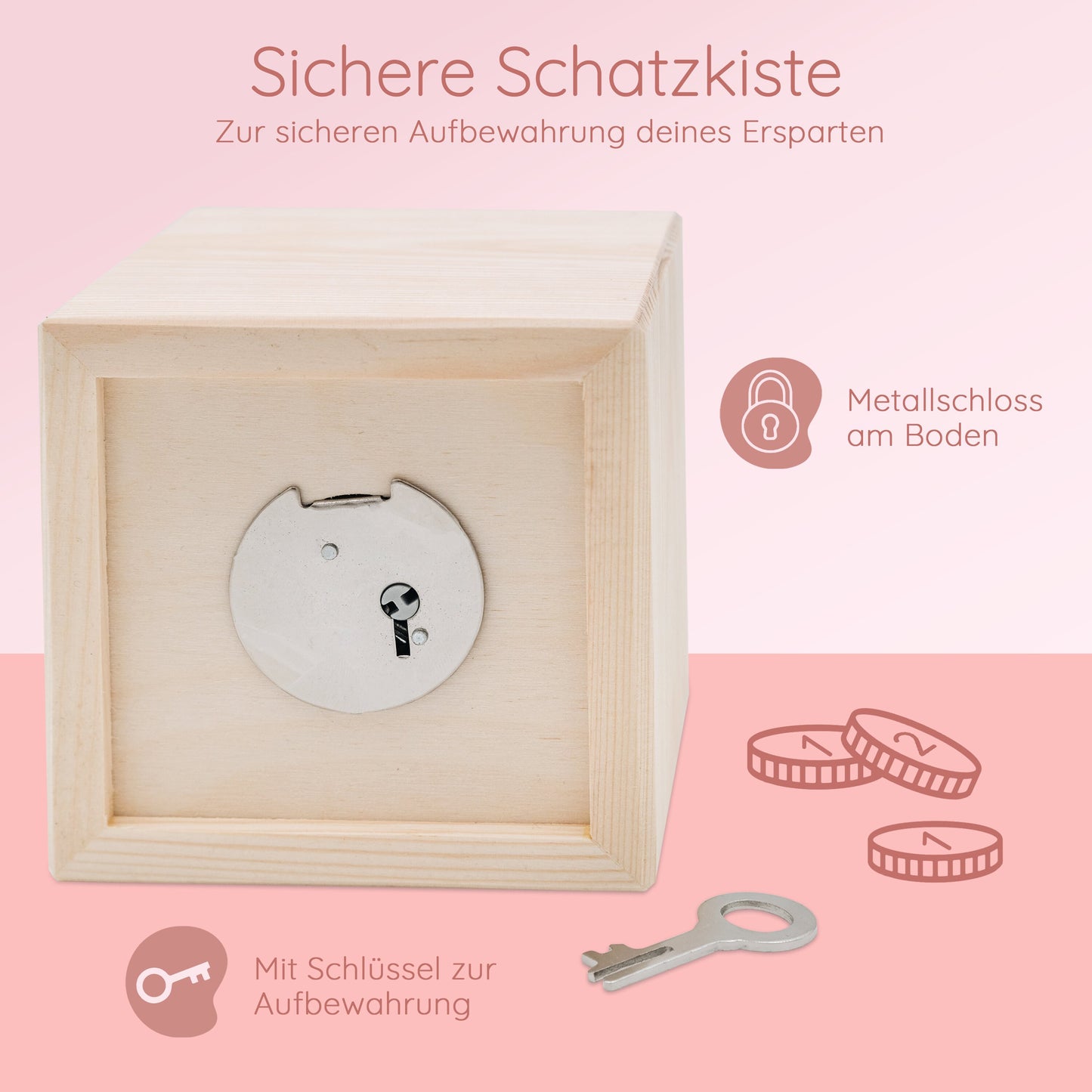 Spardose, Taufe Mädchen, Spardose Mädchen, Babyspardose Mädchen, Spardose Tiere, Kindergeschenk Mädchen, Babyzimmer Mädchen