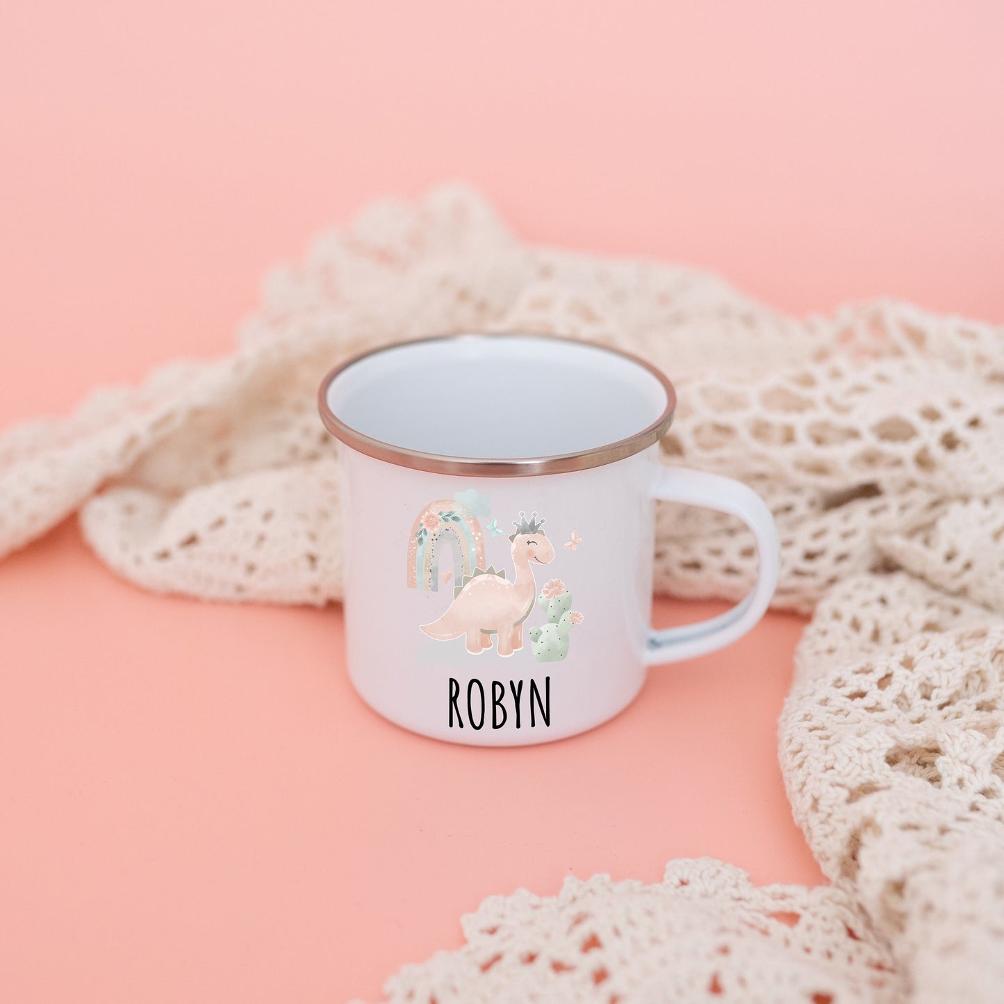 Tasse Mädchen, Emaille Tasse Mädchen, Geschenke für Mädchen, Schulanfang Geschenk Mädchen, Geburtstagsgeschenk Mädchen