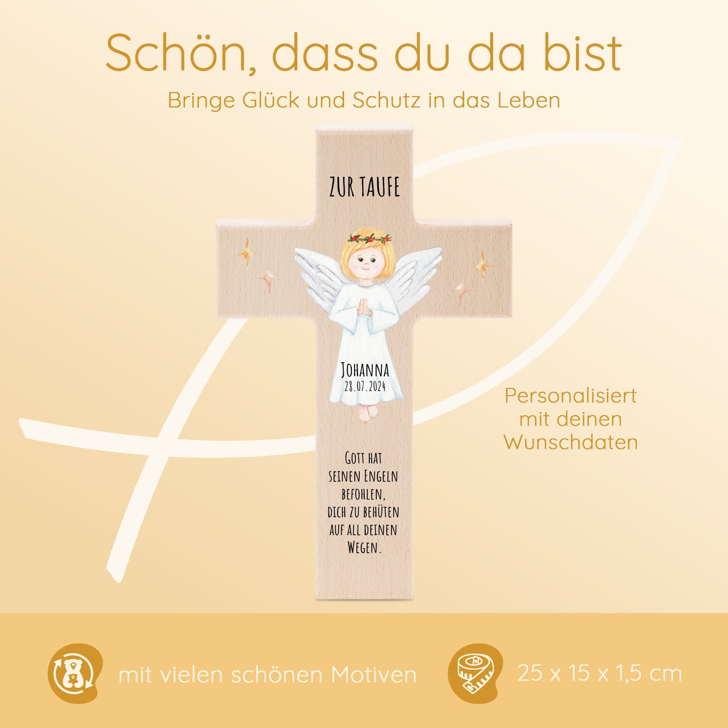 Taufe, Taufgeschenk Mädchen, Taufgeschenk Junge, Taufkreuz, Kinderkreuz, Taufe Engel, Taufpsalm, Geschenke zur Taufe