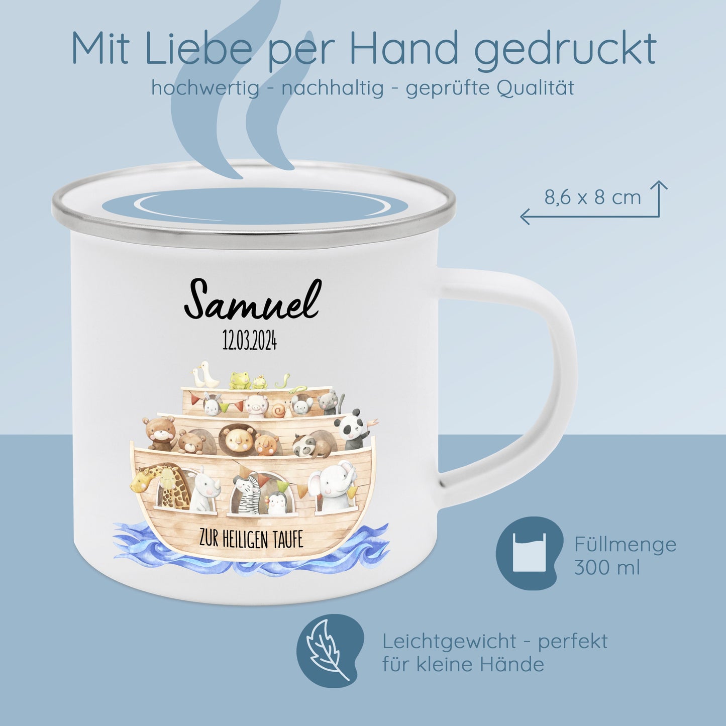 Taufe Geschenk, Tasse Taufe, Taufpate Geschenk, Taufe personalisiert, Kleine Geschenke zur Taufe, Tasse zur Taufe, Namenstasse