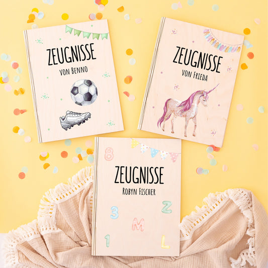 Zeugnismappe, Zeugnismappe personalisiert, Zeugnismappe Mädchen, Zeugnismappe Junge, Schulanfang Geschenk, Einschulung