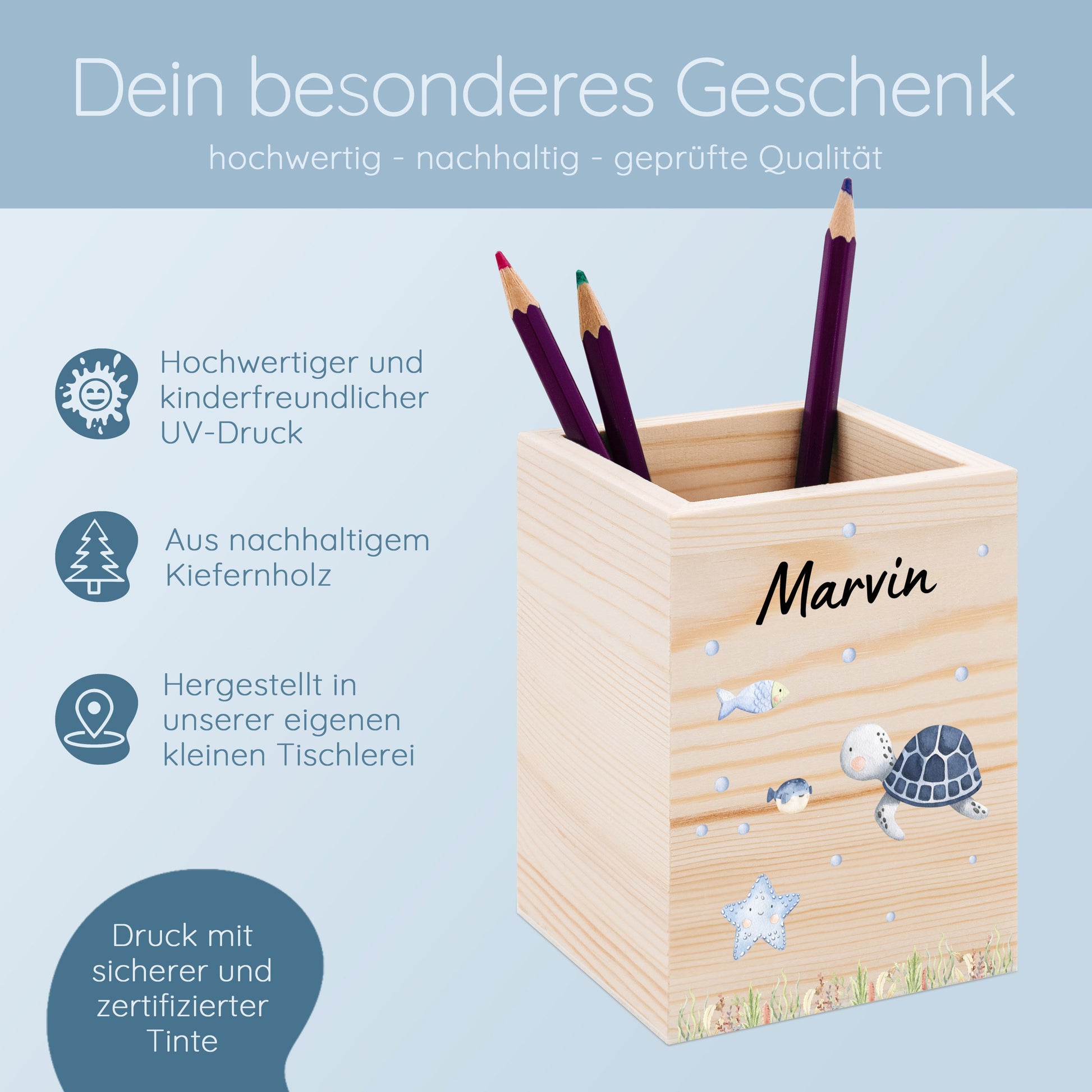 Stiftebox, Schulanfangsgeschenke, Stiftebecher personalisiert, Einschulung Geschenk, Kindergeschenke, Stiftehalter personalisiert