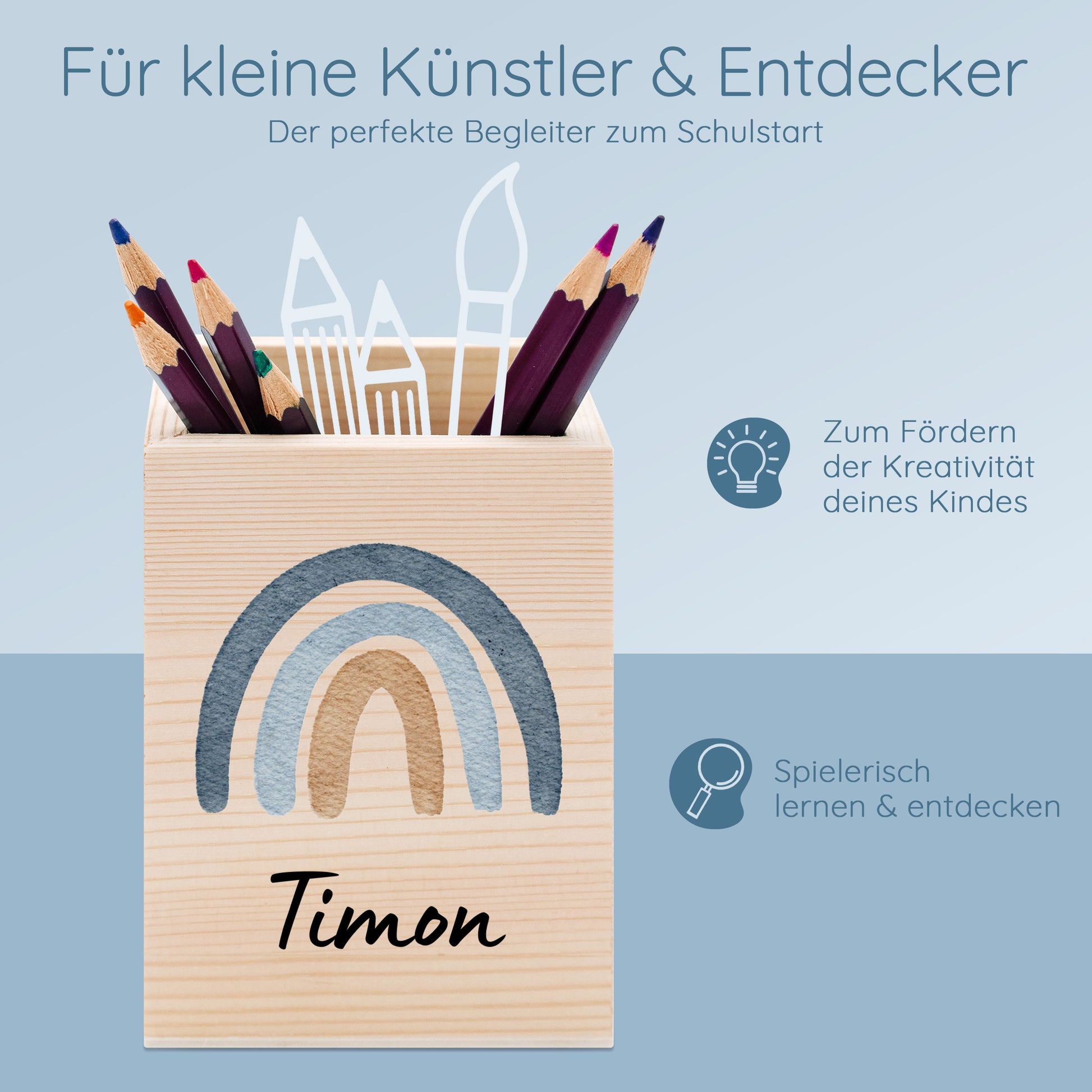 Stiftebox, Schulanfangsgeschenke, Stiftebecher personalisiert, Einschulung Geschenk, Kindergeschenke, Stiftehalter personalisiert