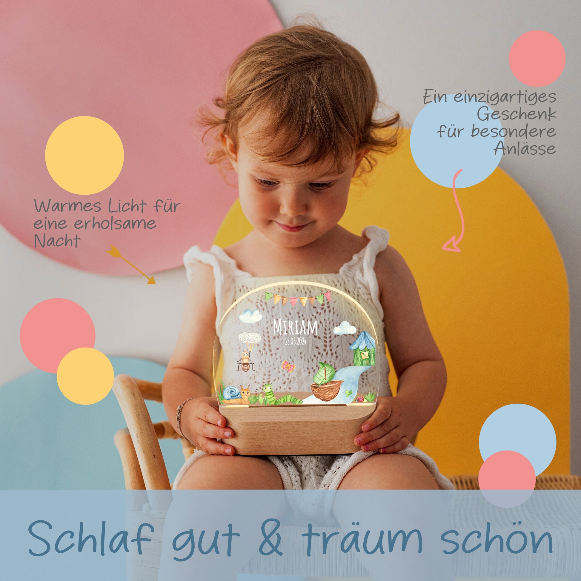 Taufe, Babygeschenke, Baby, Geburtsgeschenk, Babyzimmer, Nachtlicht, Babyparty neutral, Babyparty Sommer, Kindergeschenke