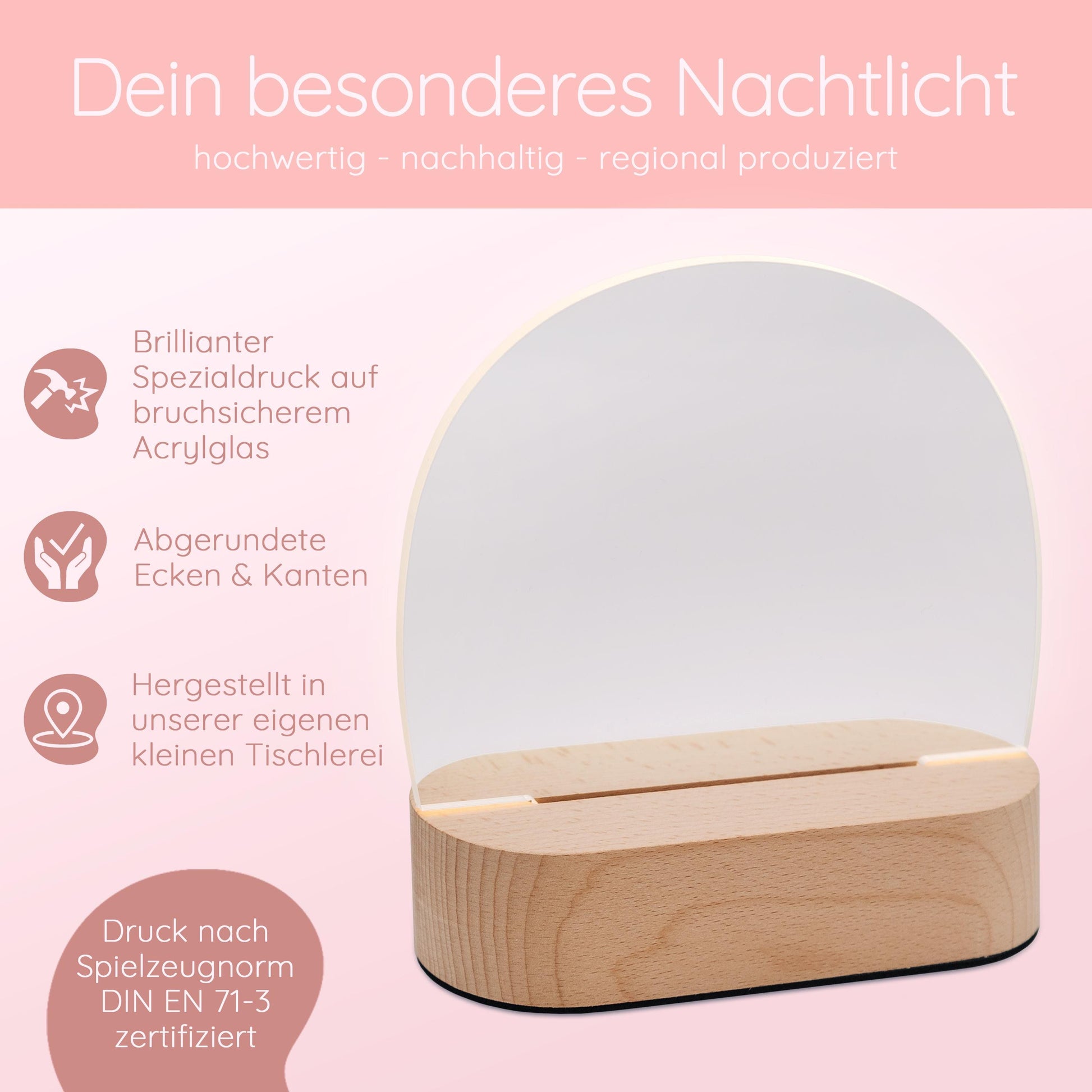 Taufe, Nachtlicht Reh, Lampe Reh, Geburtsgeschenk Mädchen, Taufe Mädchen, Geschenk Geburt Reh, Babyzimmer Mädchen, Baby Lampe