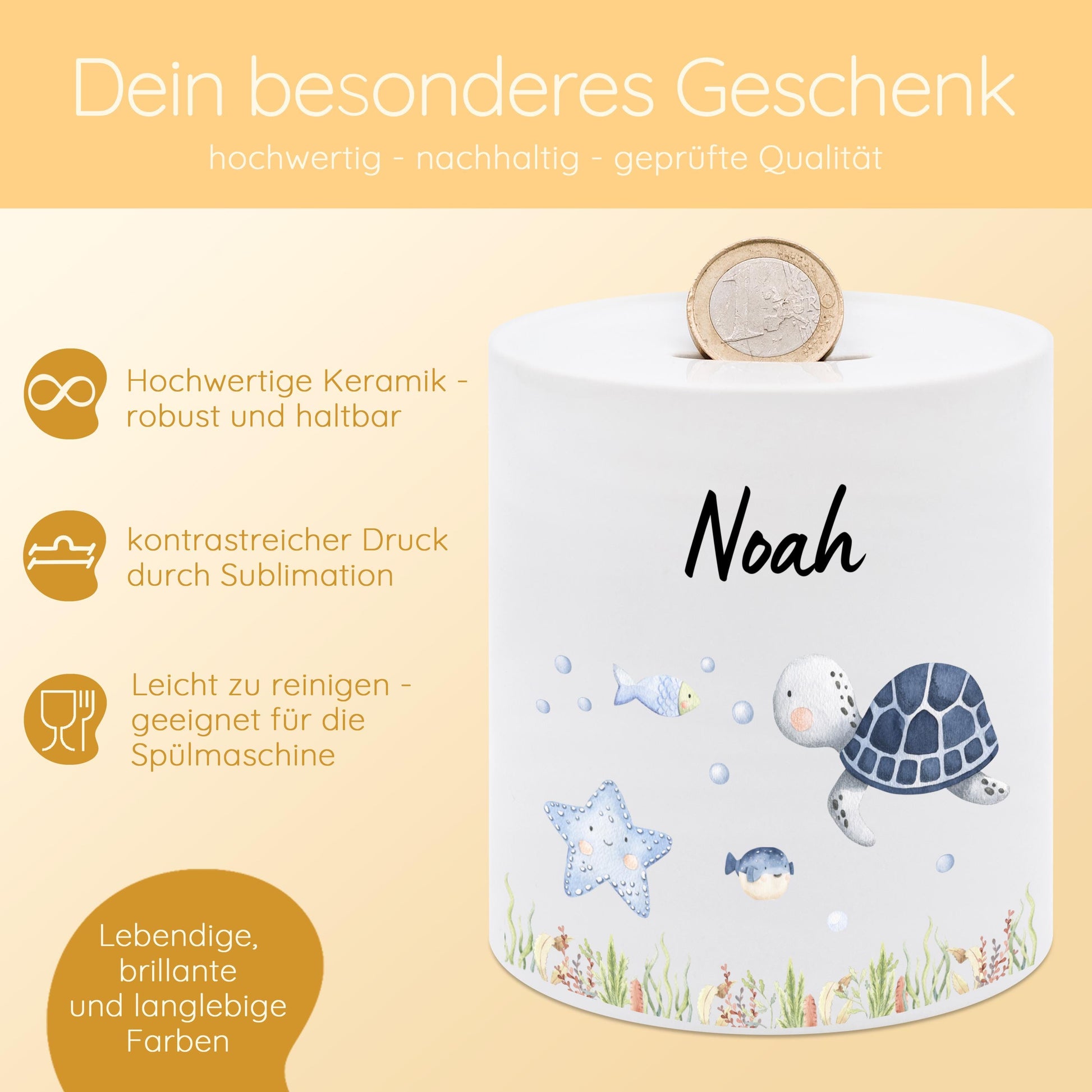 Spardose personalisiert, Spardose Kind, Spardose Baby, Weihnachtsgeschenk Kind, Kindergeburtstag, Spardose Schildkröte, Meerjungfrau