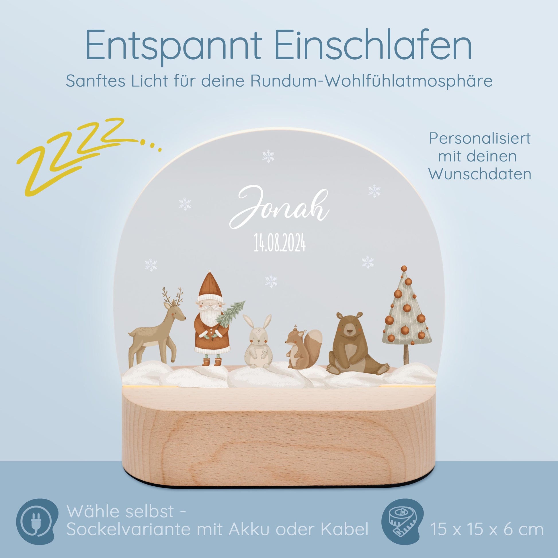 Weihnachtsgeschenk Kind, Weihnachtsgeschenk Baby, Nachtlicht Baby, Geburt, Nachtlicht personalisiert, Kinder Nachtlicht