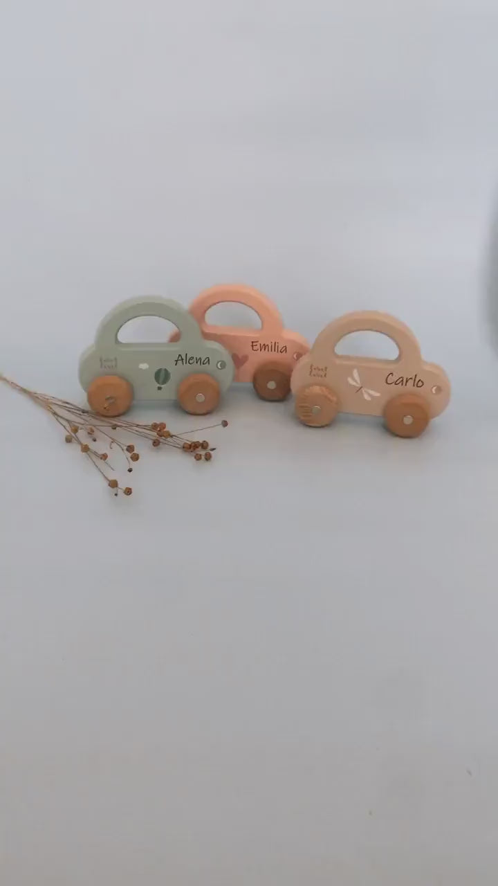 Taufgeschenke für Jungen, Babygeschenk Geburt, Spielzeugauto, Taufe Junge, Geburt Junge, Holzauto personalisiert, Neugeborenen Geschenk